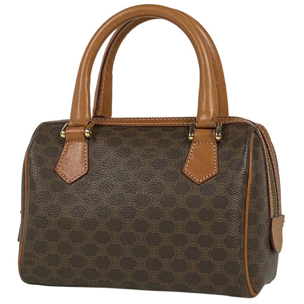 Celine Macadam Handbag Shoulder Bag Canvas Brown - Picture 1 of 7